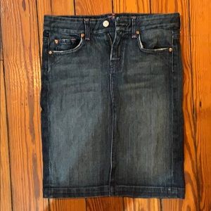 7 seven jeans straight jean skirt,  size 26